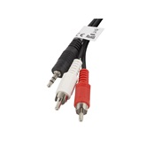 Lanberg minijack 3,5 mm (M) 3 pólus->2x RCA (cinch) (M) kábel, 2 m