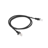 Lanberg patch kábel Cat5e UTP 1 m, fekete 