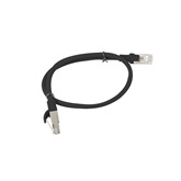 Lanberg patch kábel Cat6 UTP 0,5 m, fekete 