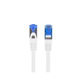 Lanberg patch kábel, Cat6a S/FTP LSZH CCA 0,5 m, fehér 