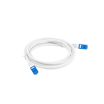 Lanberg patch kábel, Cat6a S/FTP LSZH CCA 0,5 m, fehér 