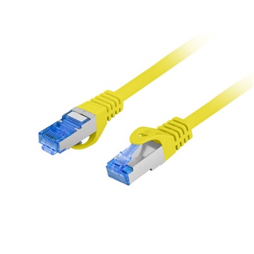Lanberg patch kábel, Cat6a S/FTP LSZH CCA 0,5 m, sárga 