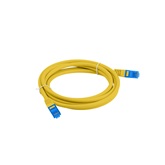 Lanberg patch kábel, Cat6a S/FTP LSZH CCA 0,5 m, sárga 