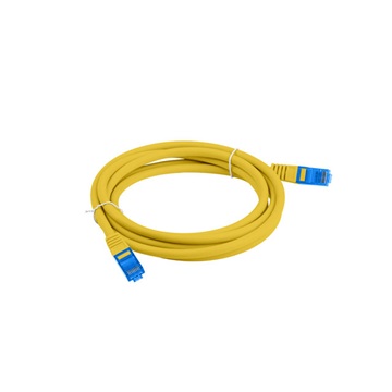 Lanberg patch kábel, Cat6a S/FTP LSZH CCA 0,5 m, sárga 