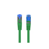 Lanberg patch kábel, Cat6a S/FTP LSZH CCA 0,5 m, zöld 