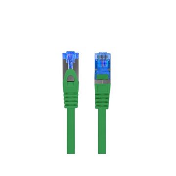 Lanberg patch kábel, Cat6a S/FTP LSZH CCA 0,5 m, zöld 
