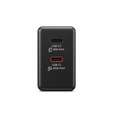 Lenovo Dual USB-C 65W GaN Charger - Black