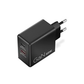 Lenovo Dual USB-C 65W GaN Charger - Black