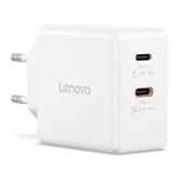 Lenovo Dual USB-C 65W GaN Charger - White