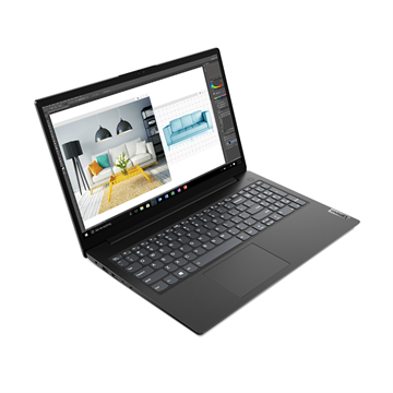 Lenovo V15 G2 ITL - FreeDOS - Black (Bontott, folyadéknyom/csíkok a noti fedlapján)