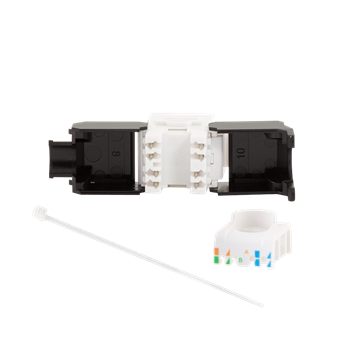 LogiLink Keystone Jack Cat.6A UTP AWG 22-26, szerszám nélküli, 16,6 mm szélesség