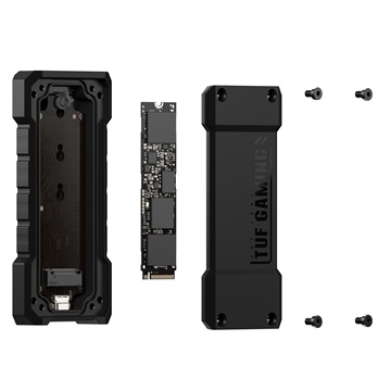 ASUS TUF GAMING A2 - külső ház - m.2 NVMe SSD > USB3.2 Type-C - Fekete