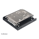 Akasa - 3,5" - beépítő keret - AK-HDA-03-KT02 - 2.5" HDD/SSD-hez - Fekete - Duo pack