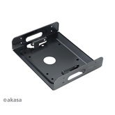  Akasa - 5,25" - beépítő keret - AK-HDA-01-KT02 - 2.5"/3,5" HDD/SSD-hez - Fekete - Duo pack
