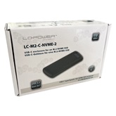 LC Power Külső ház - USB 3.2 2x1 Type C - M.2 NVMe SSD - LC-M2-C-NVME-2
