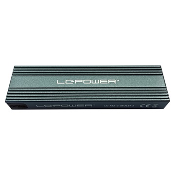 LC Power Külső ház - USB 3.2 Type-C - NVMe vagy SATA M.2 SSD - LC-M2-C-MULTI-3