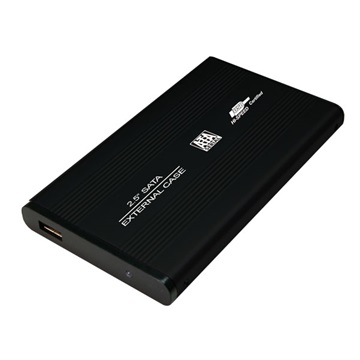 LogiLink UA0041B 2,5" SATA HDD USB2.0 külső aluminium ház - Fekete