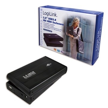 LogiLink UA0066 3,5" IDE HDD USB2.0 külső ház - Fekete