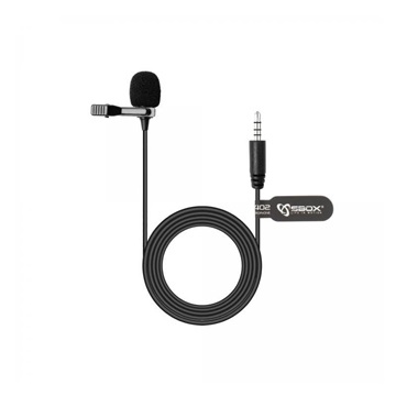 SBOX PM-402 Csiptethető mikrofon, 3.5 mm