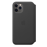 Apple iPhone 11 Pro kinyitható bőrtok - Fekete
