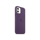 Apple iPhone 12 / 12 Pro MagSafe-rögzítésű szilikon tok - Ametiszt