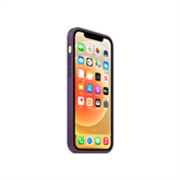 Apple iPhone 12 / 12 Pro MagSafe-rögzítésű szilikon tok - Ametiszt