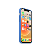Apple iPhone 12 / 12 Pro MagSafe-rögzítésű szilikon tok - Capri kék