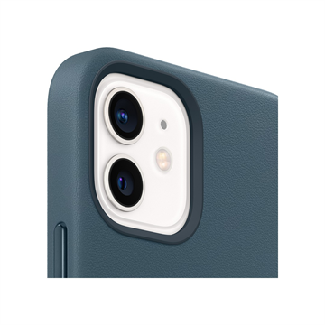 Apple iPhone 12/12 Pro Magsafe rögzítésű bőrtok - Balti kék