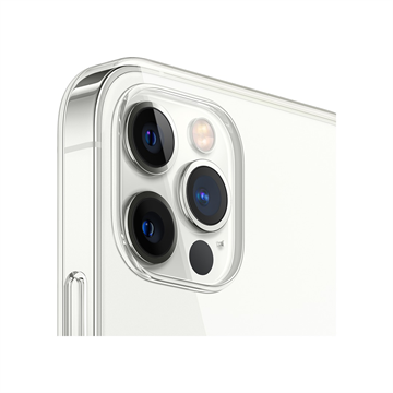 Apple iPhone 12 Pro Max Magsafe rögzítésű bőrtok - Átlátszó