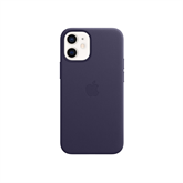 Apple iPhone 12 mini MagSafe-rögzítésű bőrtok - Mély ibolyaszín