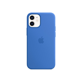 Apple iPhone 12 mini MagSafe-rögzítésű szilikon tok - Capri kék 
