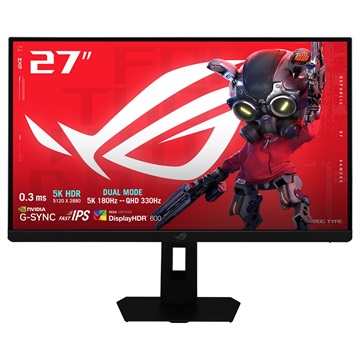 ASUS 27" ROG XG27JCG 5K 180Hz Fast IPS fekete monitor