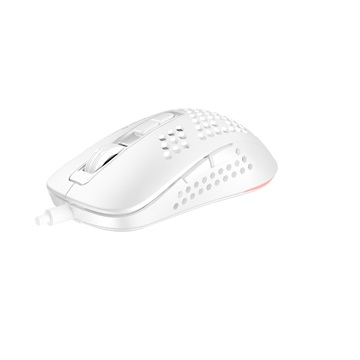 AVAX LW01 PAW3327 RGB gamer egér, fehér