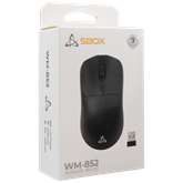 SBOX WM-852B Vezeték nélküli egér - Fekete