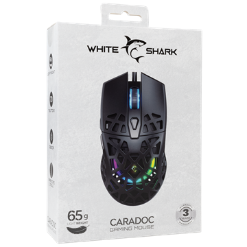 White Shark GM-5018B CARADOC-B vezeték nélküli gamer egér - fekete
