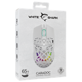 White Shark GM-5018W CARADOC-W vezeték nélküli gamer egér - fehér