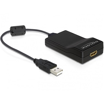 Delock 61865 USB 2.0-ről HDMI adapter audióval