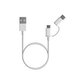 Xiaomi Mi 2-in-1 USB-A to Micro USB/USB Type-C kábel 1 m, fehér - SJV4082TY