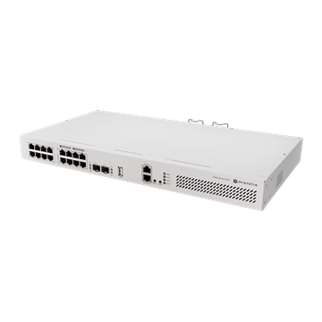 MikroTik CRS418-8P-8G-2S+RM rackbe szerelhető PoE switch