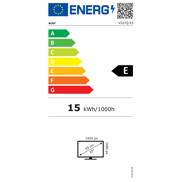 Acer 21.5" Vero V227QE3biv - IPS - 100 Hz
