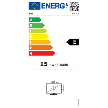 Acer 23.8" Vero B247YEbmiprxv ZeroFrame FreeSync monitor - IPS - 100Hz