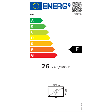 Acer 27" Nitro VG270UEbmiipx  ZeroFrame FreeSync monitor - IPS - 100Hz | 2 év garancia |