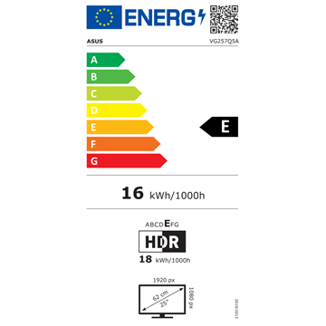 ASUS 24,5" TUF VG257Q5A FHD 200Hz VA fekete monitor