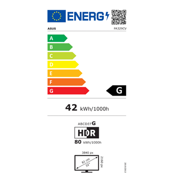 Asus 32" PA329CV monitor - IPS LED