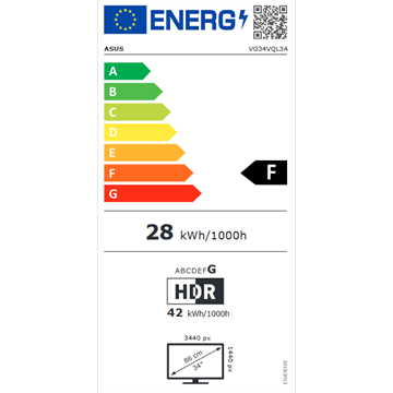 Asus 34" TUF Gaming VG34VQL3A FreeSync Premium Pro - 1500R - VA