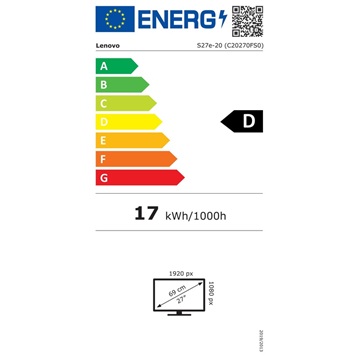 Lenovo 27" ThinkVision S27e-20 - IPS WLED