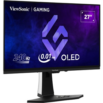 ViewSonic 27" XG272-2K-OLED FreeSync Premium és G-Sync USB-C QHD Pivot - OLED - 240 Hz