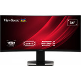 ViewSonic 34" VG3419C 3440x1440 USB-C 120Hz FreeSync Premium - 1500R - VA