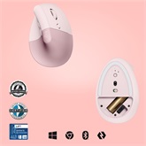 Logitech Lift Vertical Ergonomic - Rose