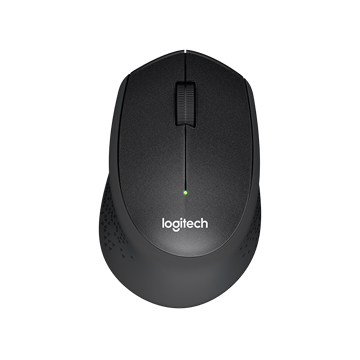 Logitech M330 Silent Plus - Fekete